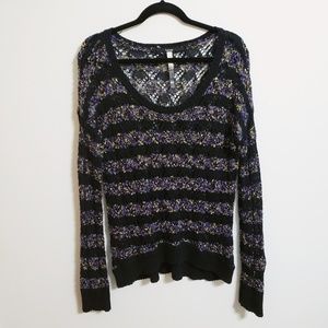 Kensie Stripe Multi Color Sweater...M